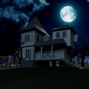 3d haunted house