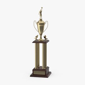 3d model of basketball trophy