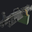 m249 machine gun 3d max