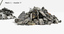 debris rubble 4 collections 3d max