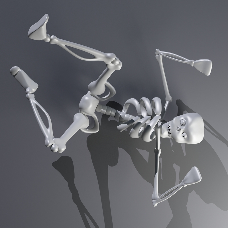 3d biped ready animation model