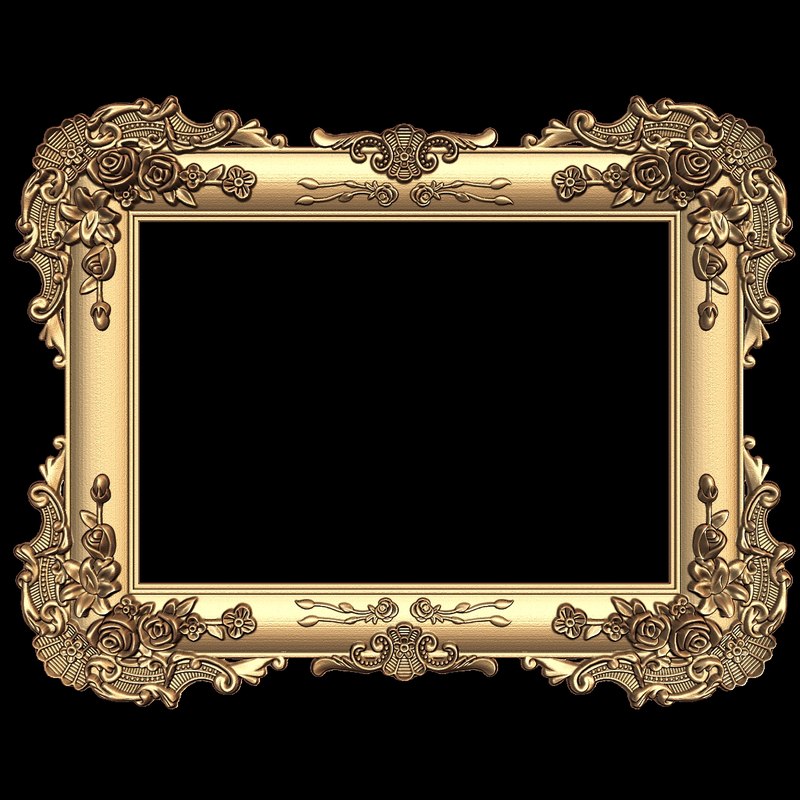 mirror frame stl cnc 3d model