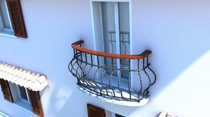 balcony balcon 3d model