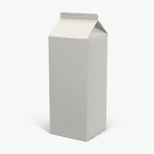 milk carton generic 3d 3ds