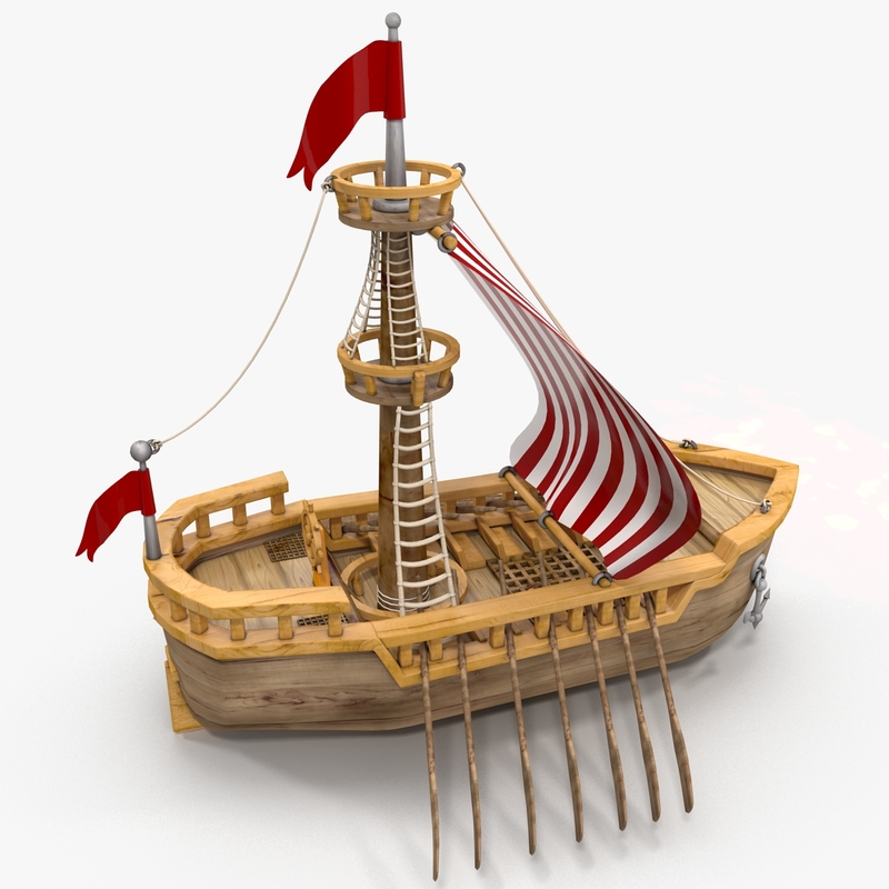 3d Max Cartoon Ship