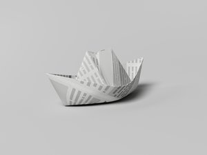 3d paper ship