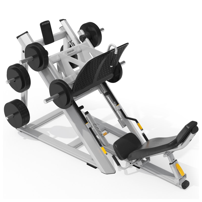 precor angled leg press max
