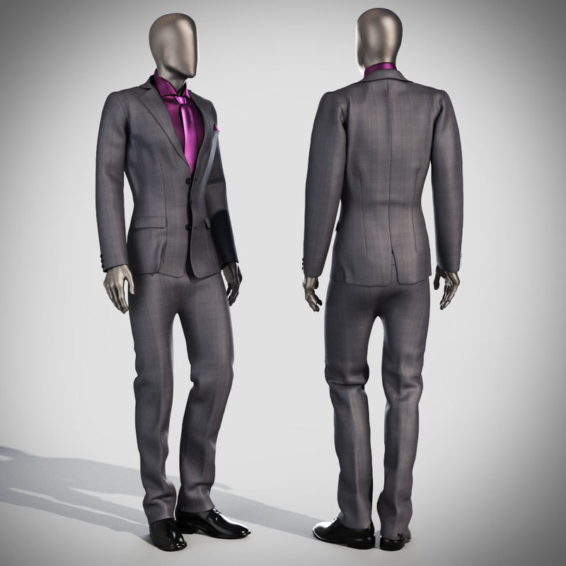 3d sketchup model mannequin max mannequin suit 3d