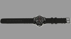 watch inox 3d model