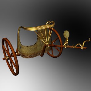 king chariot egyptian 3d max