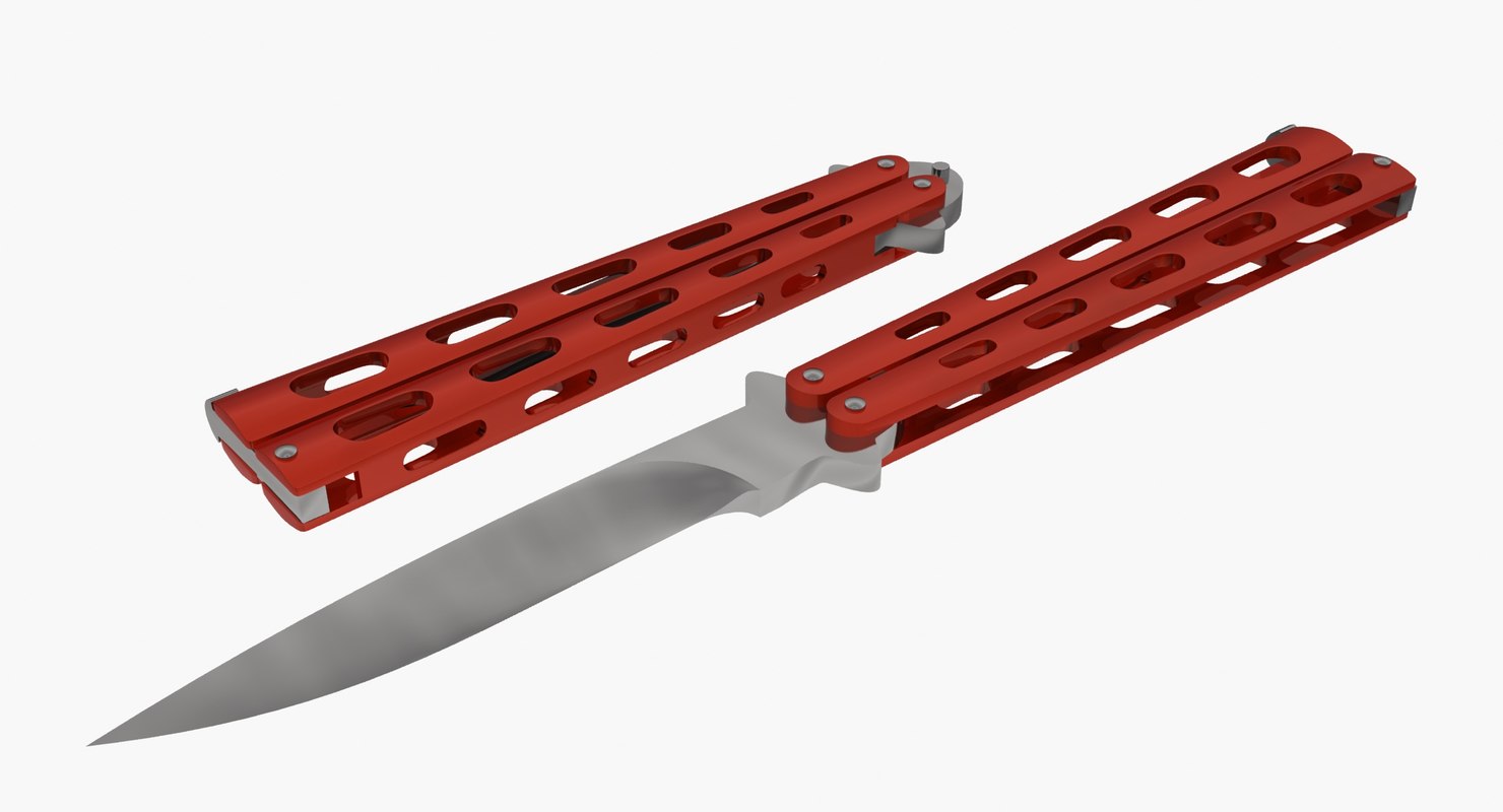 3d butterfly knife model