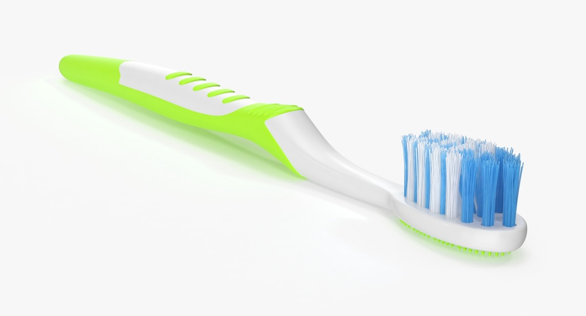 green toothbrush plush