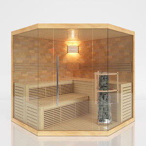 sauna 3d model