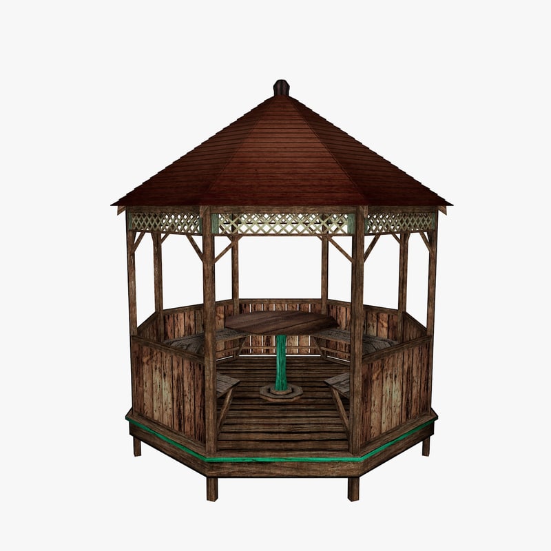 gazebo 3d model