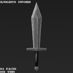 sword hand painted 3d fbx