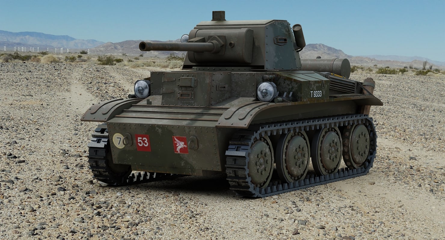 ww2 17 tetrarch light tank 3ds