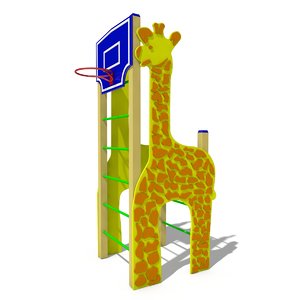obj basketball giraffe