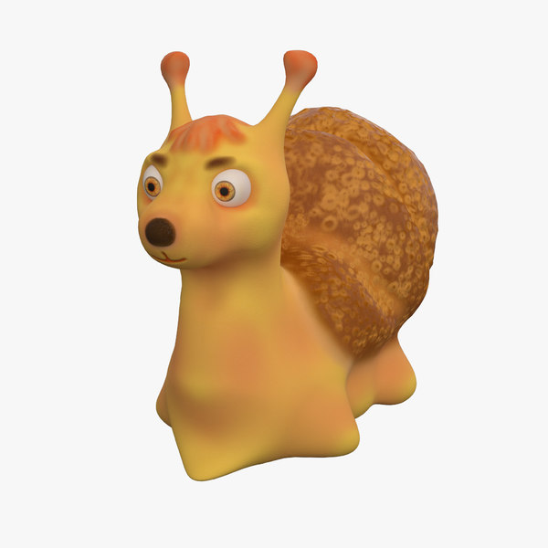 3d cartoon snail