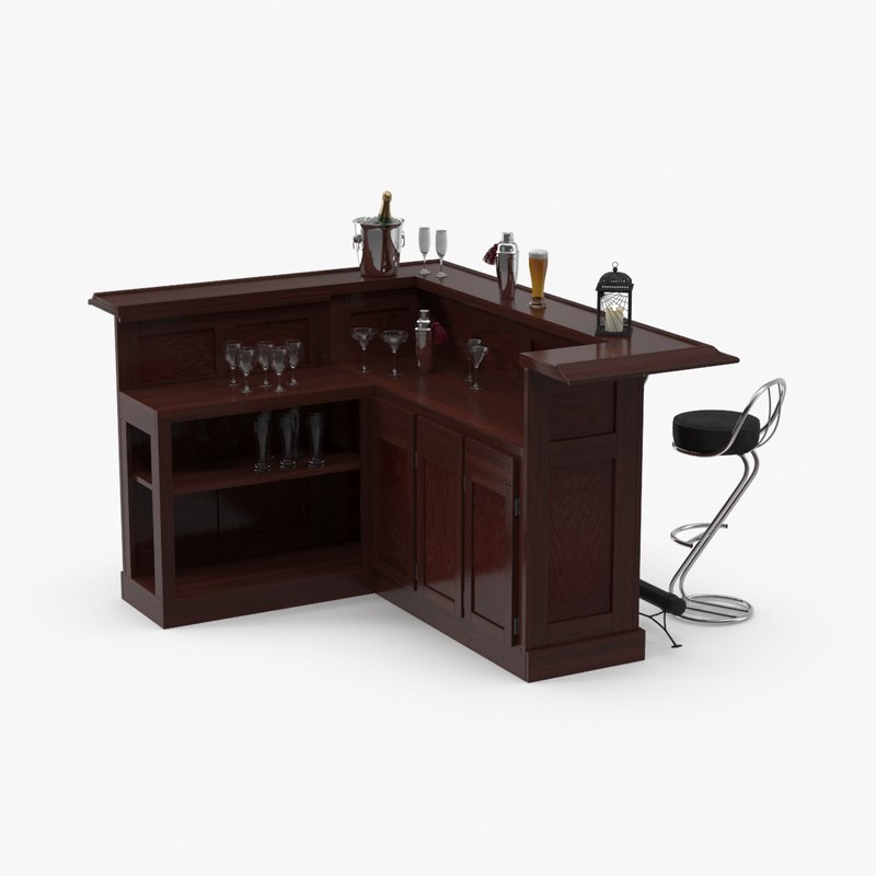 Bar Counter 3D Models for Download TurboSquid