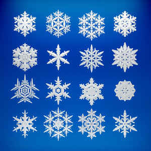 3d model of snowflake snow flake