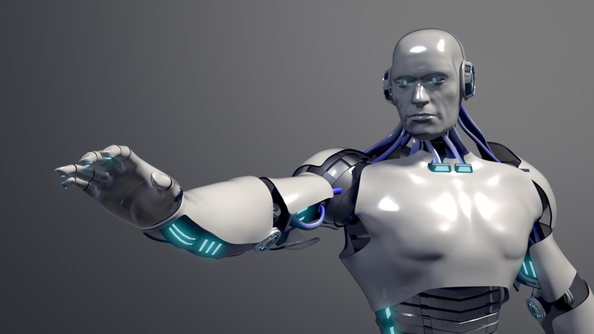 3d android male model