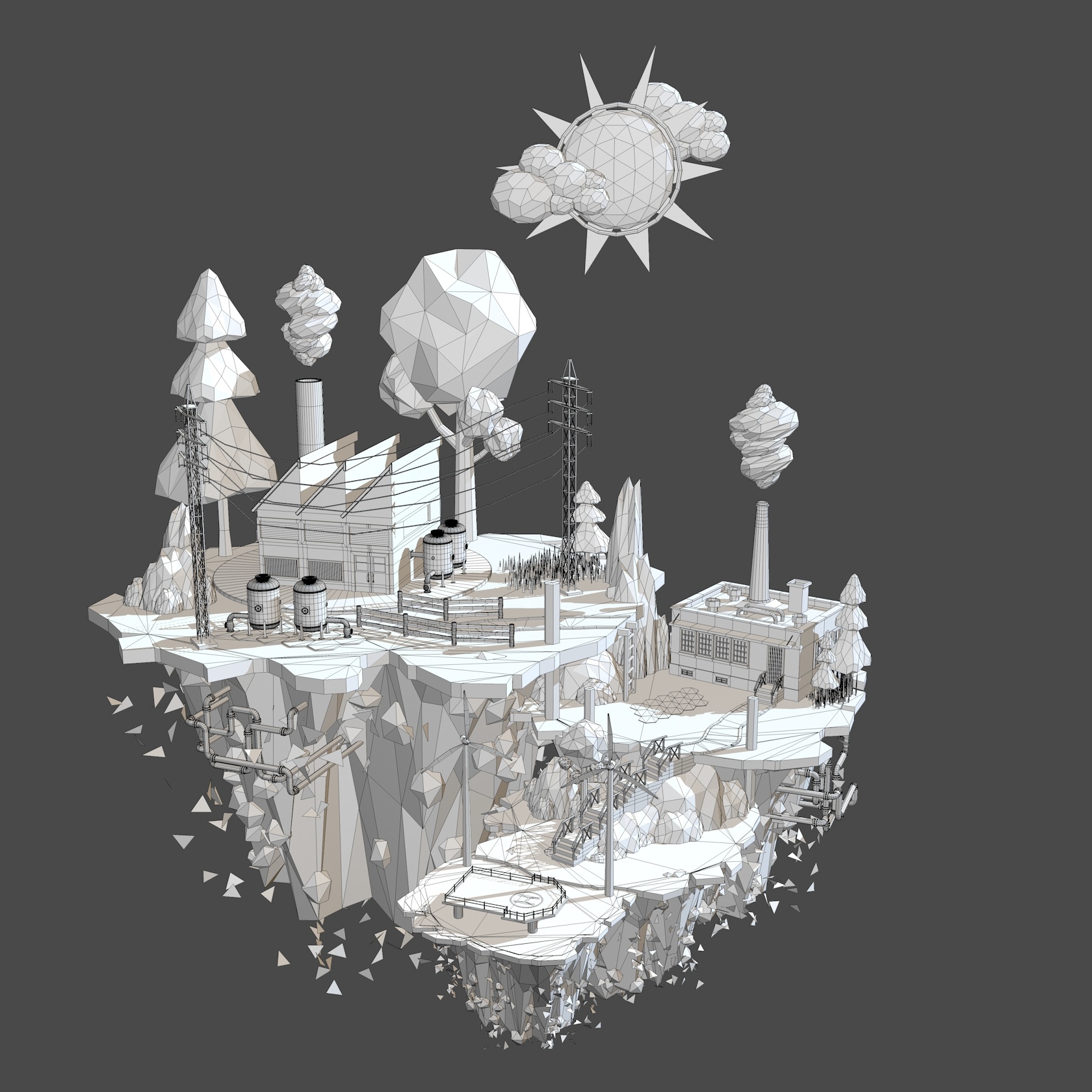 3d models islands