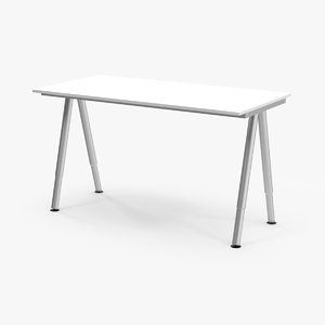 desk 1 3d model