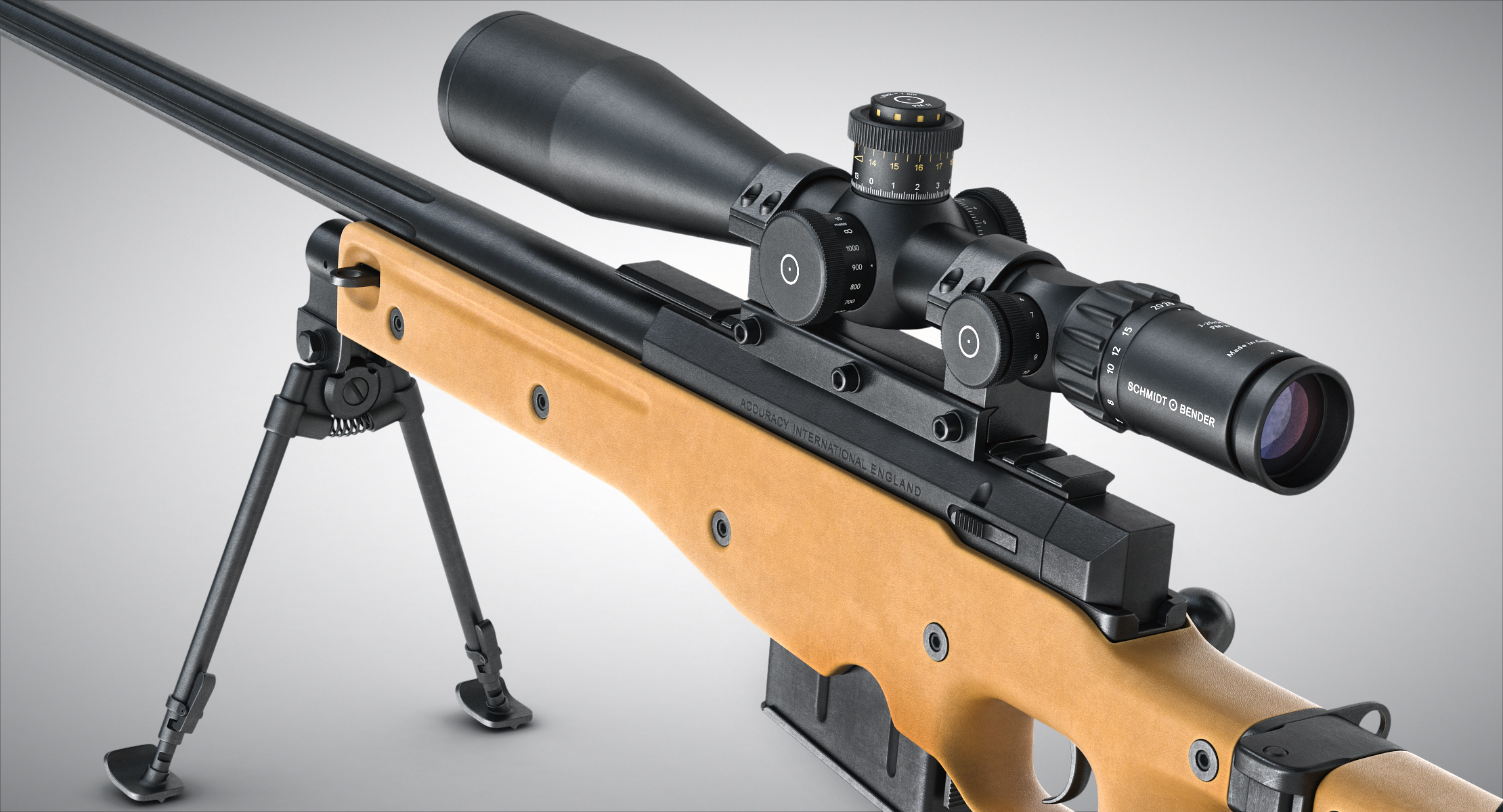 sniper rifle l115a3 3d model