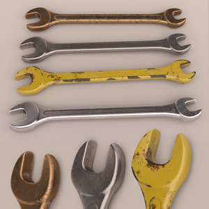 3d model wrench key