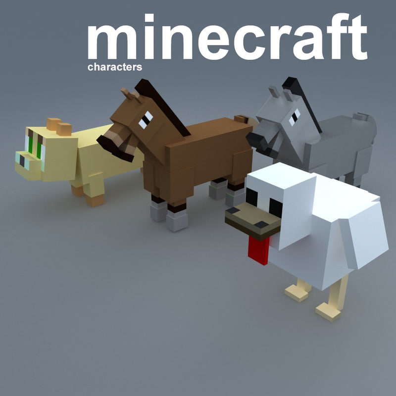 minecraft animal action figures