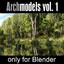 3d model archmodels blender vol 1