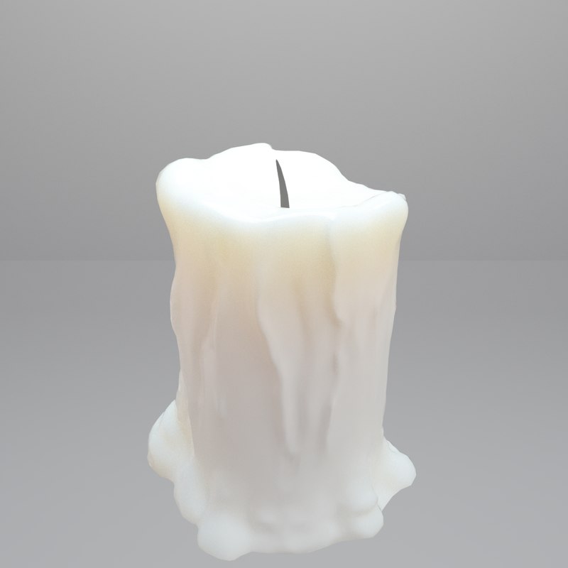 free candle 3d model