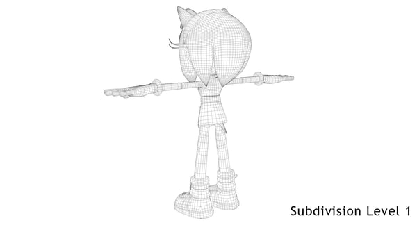 3d model amy rose