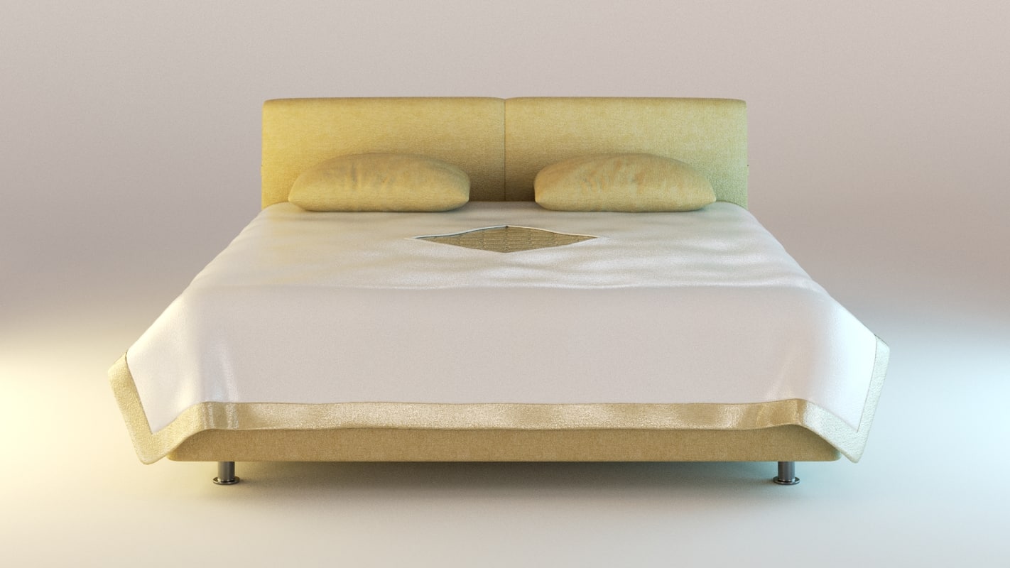 blender bed 1 obj
