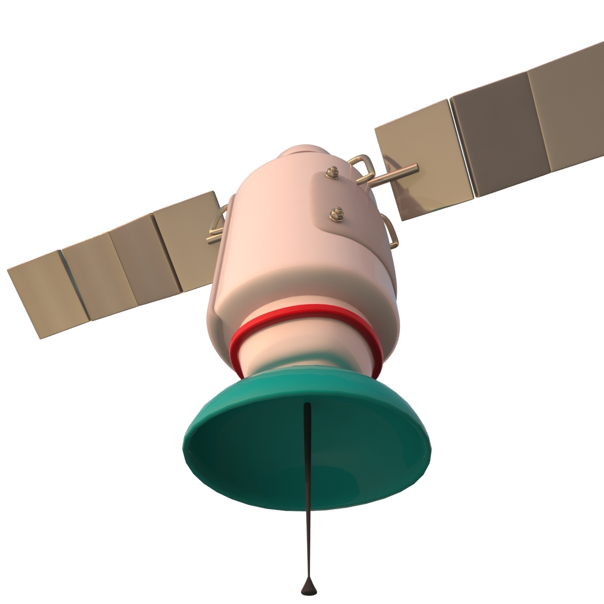 3d cartoon satellite model