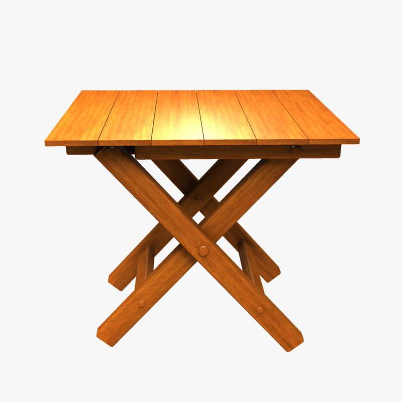 civil war camp table 3d obj