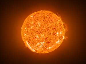 3d model pflow sun solar flare
