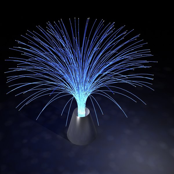 Max Fiber Glass Lamp Max Fiber Glass Lamp, Fiber Optic Chandelier 3d Model