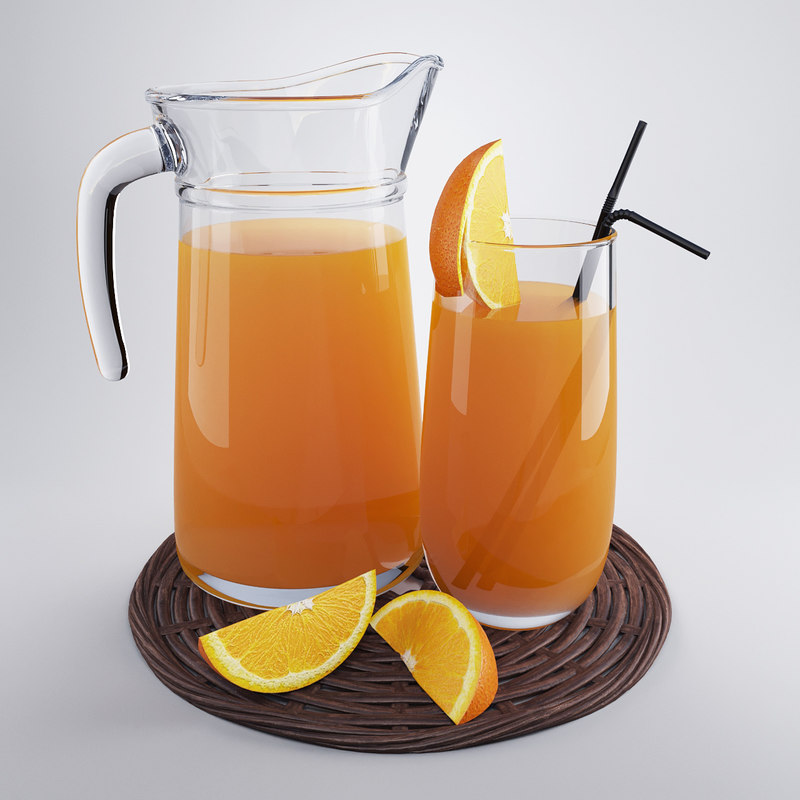 jug orange juice obj