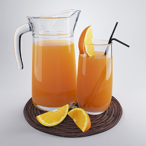 jug orange juice obj