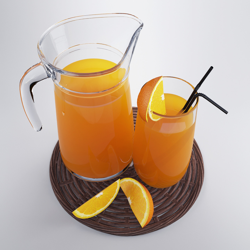 jug orange juice obj