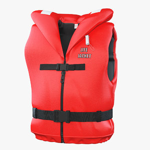 life jacket v2 3d fbx