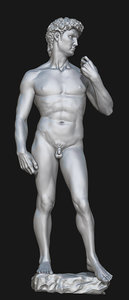 3d model david statue