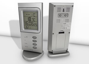 digital room thermometer 3d model
