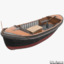 3d model mooring boat