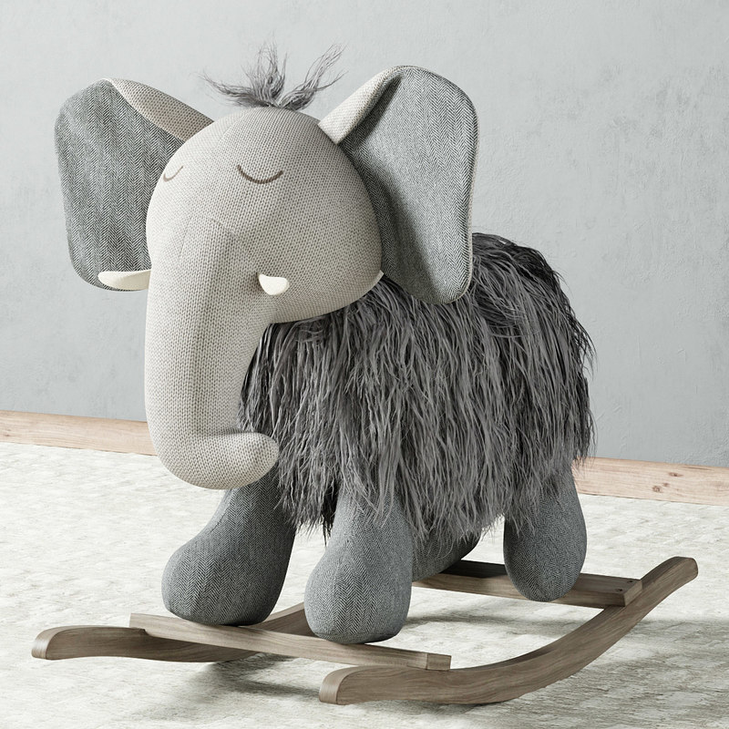 plush rocking elephant