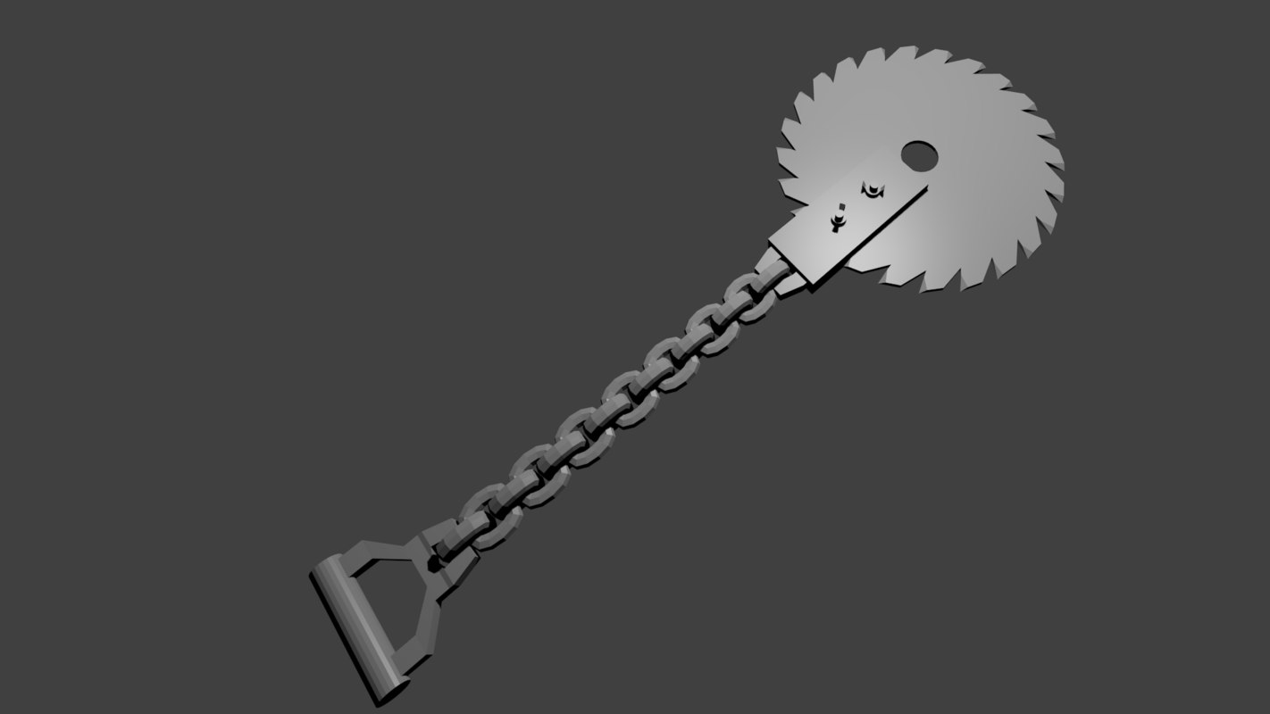 3d model weapon throw blade