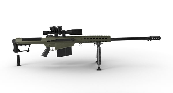 バレットm107 A1狙撃兵3dモデル Turbosquid