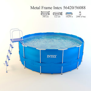 frame pool intex 56420 3d max
