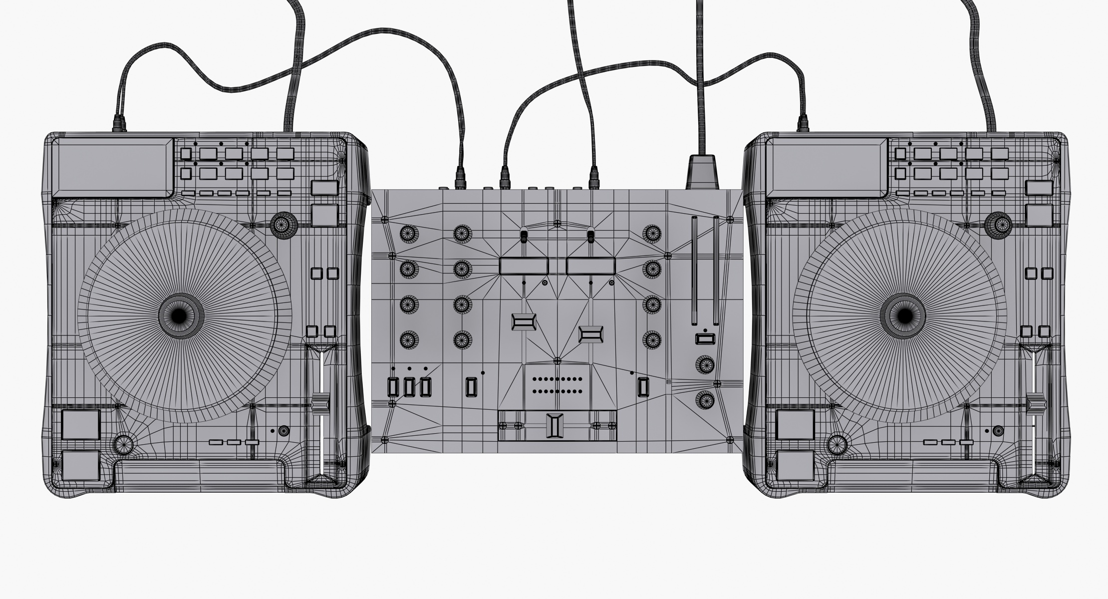 dj cd turntable mixer 3d max